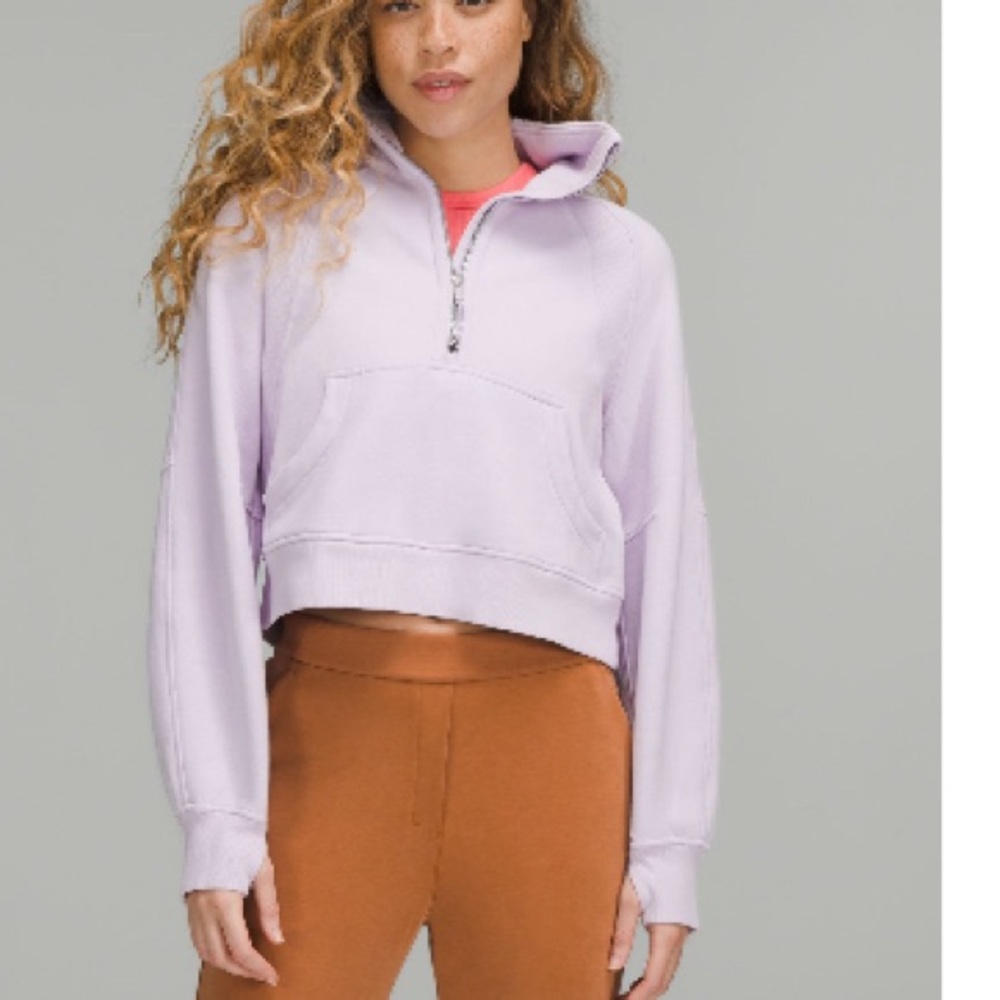 Lululemon Scuba Half Zip, Lavender Dew, Size M/L